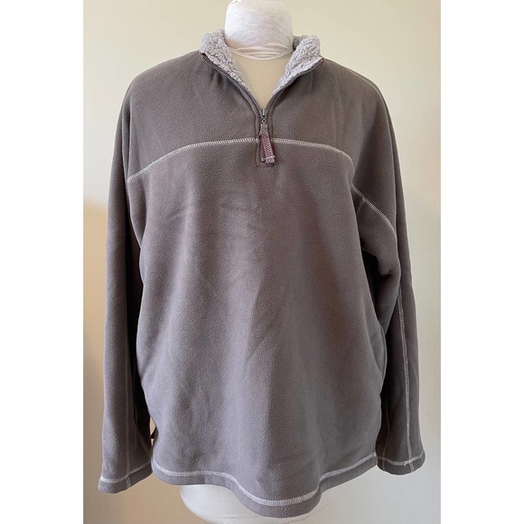 True Grit Sweaters | True Grit Mens Outback Fleece 15 Zip Sherpa Pullover Size Large | Color: Brown | Size: L | Kkeelin1967's Closet